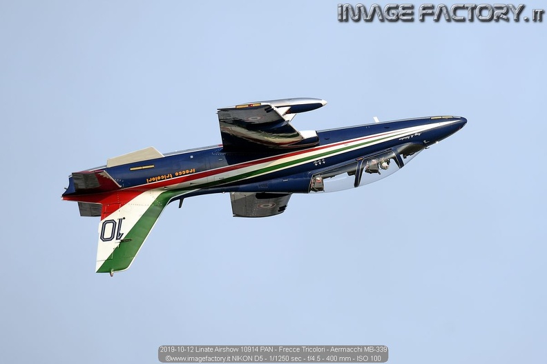 2019-10-12 Linate Airshow 10914 PAN - Frecce Tricolori - Aermacchi MB-339.jpg
